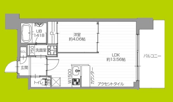 プレジオ弁天町の物件間取画像